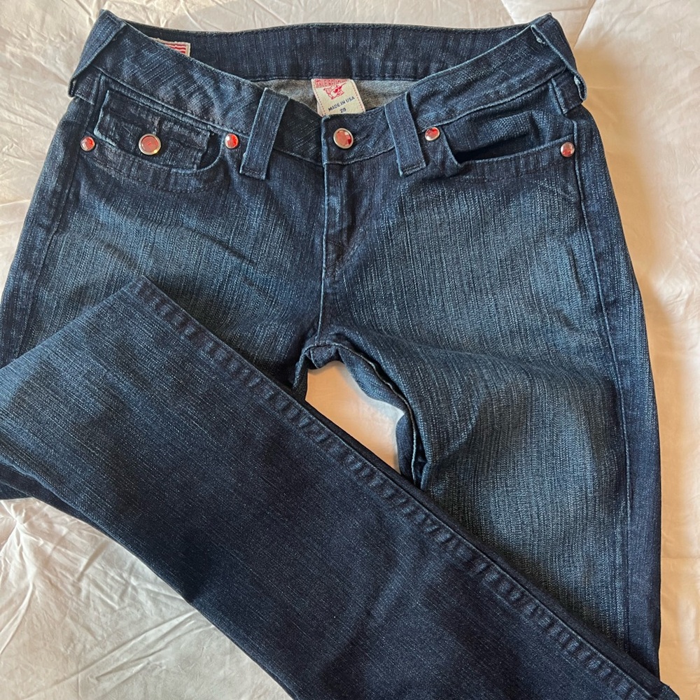 True Religion Dark Blue Jean Section Becky Seat